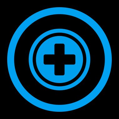 Çapraz yuvarlak vektör simge yuvarlak