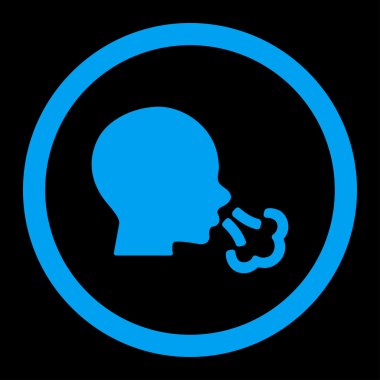 Yuvarlak vektör simge hapşırma