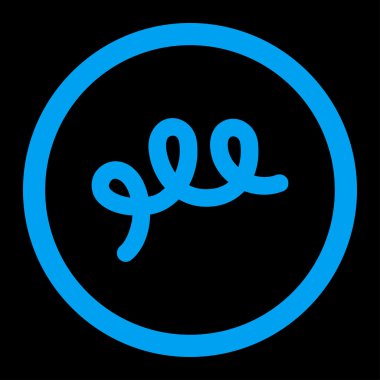 Spiral basili yuvarlak vektör simgesi