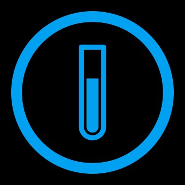 Test tüpü yuvarlak vektör simgesi