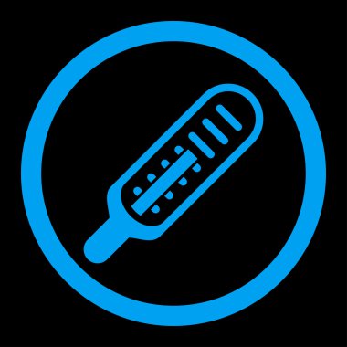 Termometre yuvarlak vektör simgesi