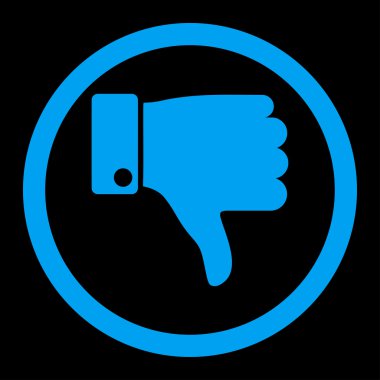 Yuvarlak vektör simgesi parmak