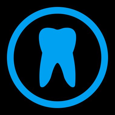Diş yuvarlak vektör simgesi