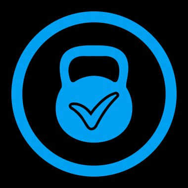 Geçerli yığın vektör simge yuvarlak