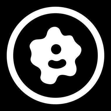 Ameba yuvarlak vektör simgesi