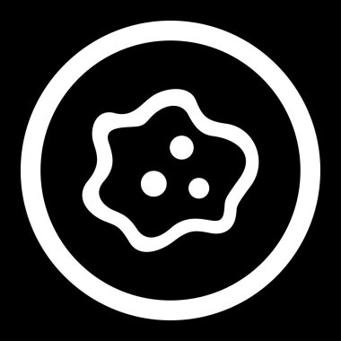 Amip yuvarlak vektör simgesi