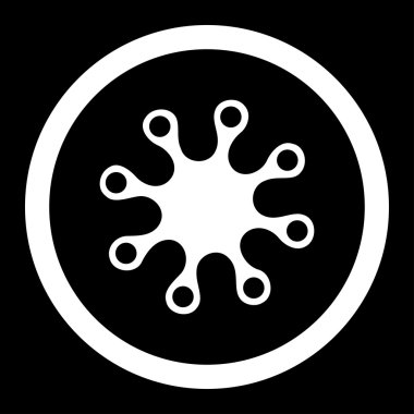 Axenic yuvarlak vektör simgesi