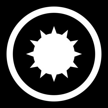 Bakteri yuvarlak vektör simgesi