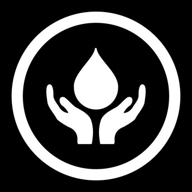 Kan bağışı yuvarlak vektör simgesi