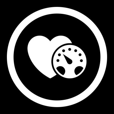 Tansiyon ölçer yuvarlak vektör simgesi