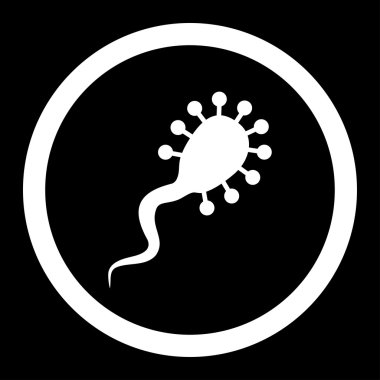 Kan emici yuvarlak vektör simgesi