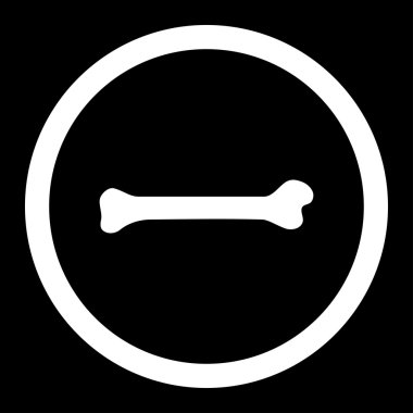 Kemik yuvarlak vektör simgesi