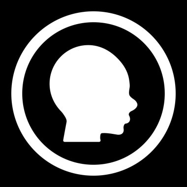 Vektör simge çocuk kafa yuvarlak