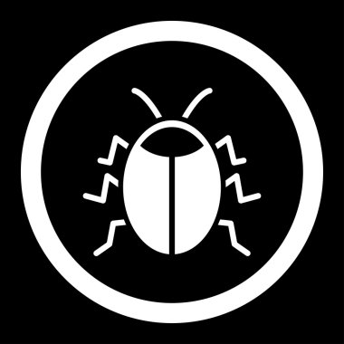 Hata yuvarlak vektör simgesi