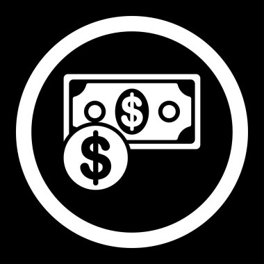 Nakit yuvarlak vektör simgesi