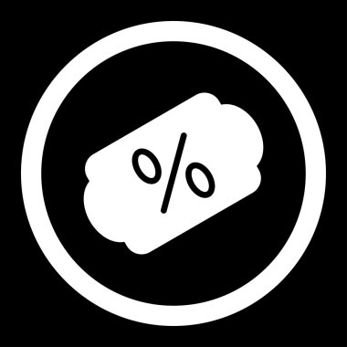 Etiket yuvarlak vektör simge indirim