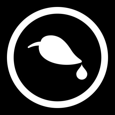 Ekoloji yuvarlak vektör simgesi