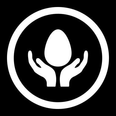 Kuluçka makinesi yuvarlak vektör simgesi