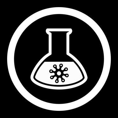 Enfeksiyon konteyner yuvarlak vektör simgesi