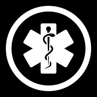 Hayat yuvarlak vektör yıldız simgesi