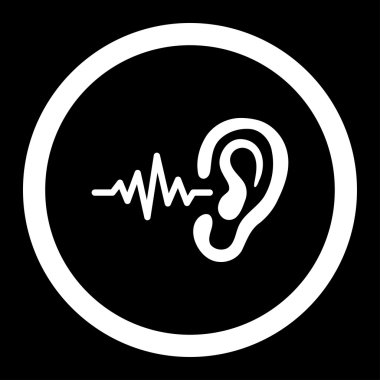 Yuvarlak vektör simge dinle