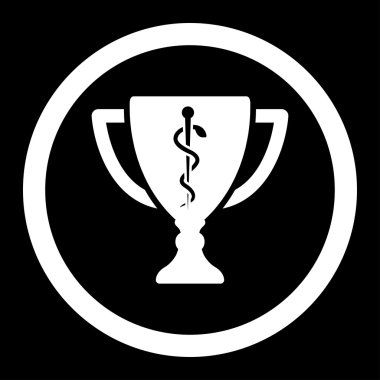 Tıbbi Kupası yuvarlak vektör simgesi