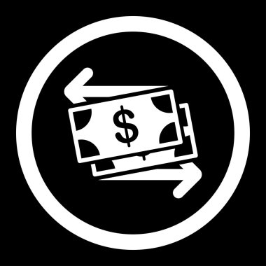 Döviz vektör simge yuvarlak