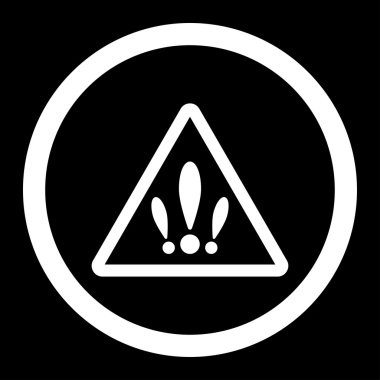 Birden fazla sorun yuvarlak vektör simgesi