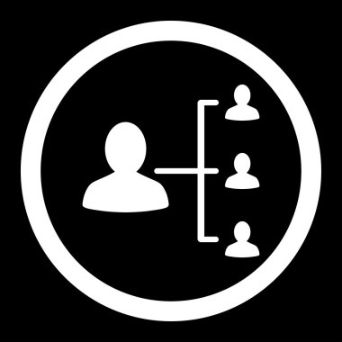 Hasta ilişkileri yuvarlak vektör simgesi