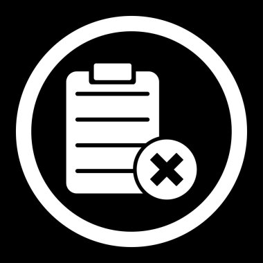 Form yuvarlak vektör simge reddetmek