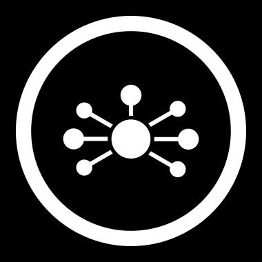 İlişkileri yuvarlak vektör simgesi