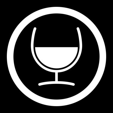 Çare cam vektör simge yuvarlak