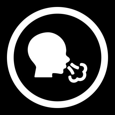 Yuvarlak vektör simge hapşırma