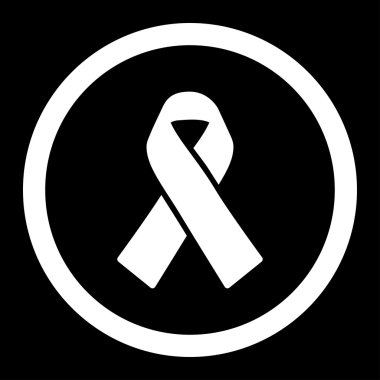 Vektör simge dayanışma şerit yuvarlak