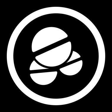 Tablet yuvarlak vektör simgesi