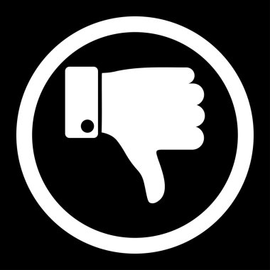 Yuvarlak vektör simgesi parmak