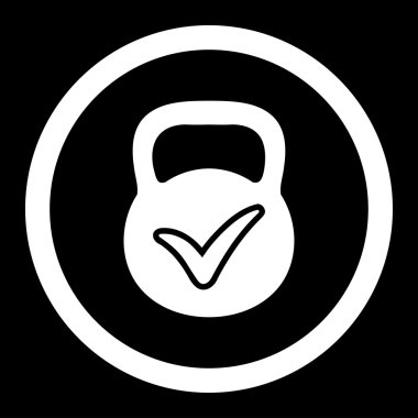 Geçerli yığın vektör simge yuvarlak