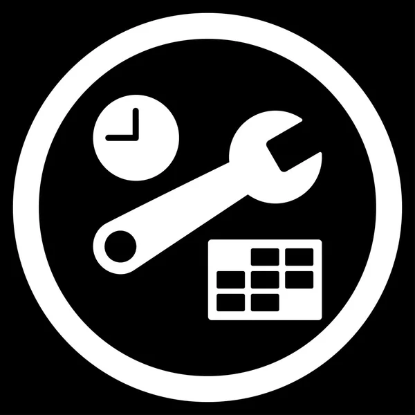 Icono de configuración de fecha y hora — Vector de stock