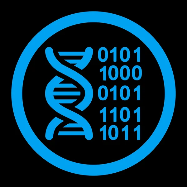 Genome Code Rounded Vector Icon — Stock Vector