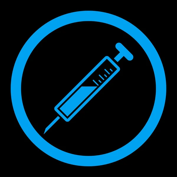 Injectie afgeronde Vector Icon — Stockvector