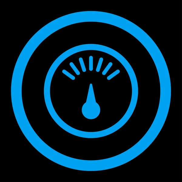 Meter afgeronde Vector Icon — Stockvector