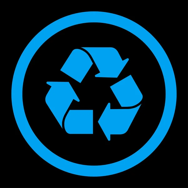 回收站圆形的矢量图标 — 图库矢量图片