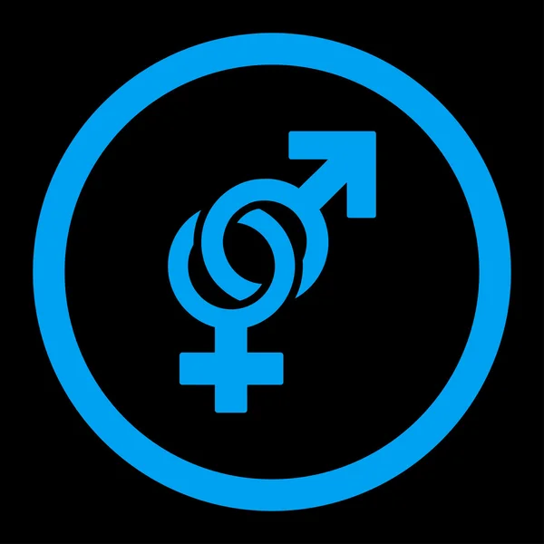 Símbolos sexuales redondeados Vector icono — Vector de stock
