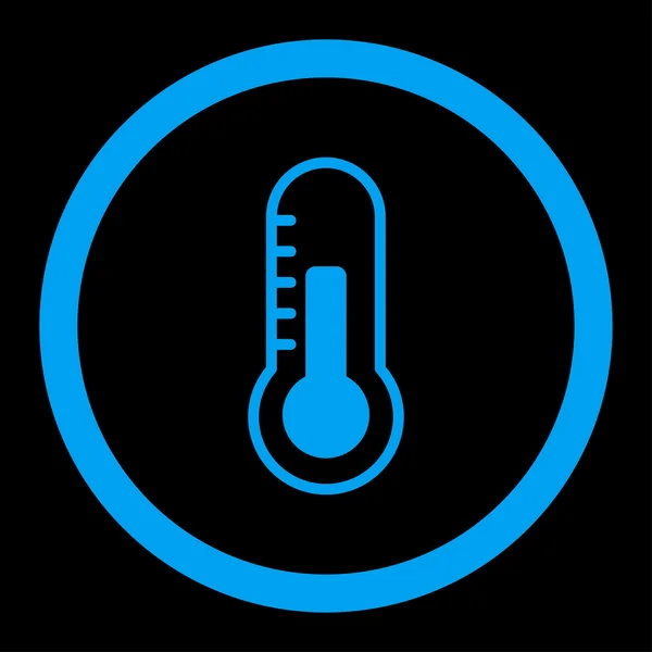 Ícone vetor arredondado temperatura — Vetor de Stock