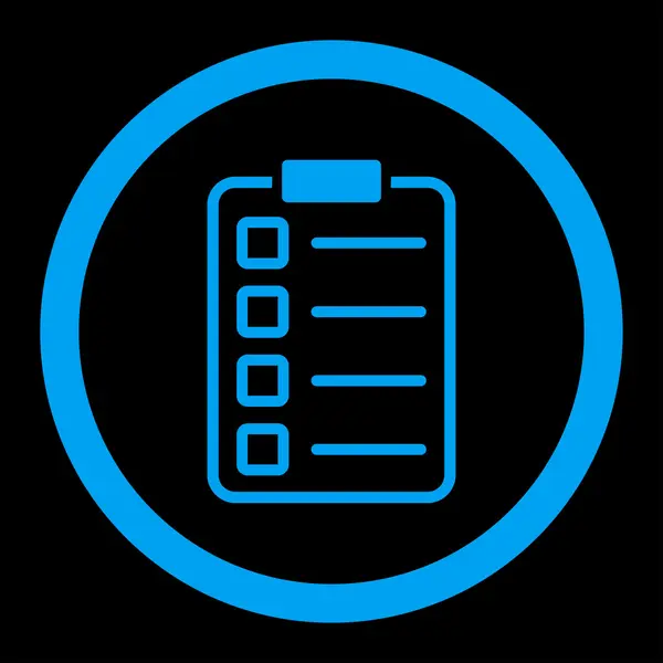 Formulario de prueba redondeado Vector Icono — Archivo Imágenes Vectoriales