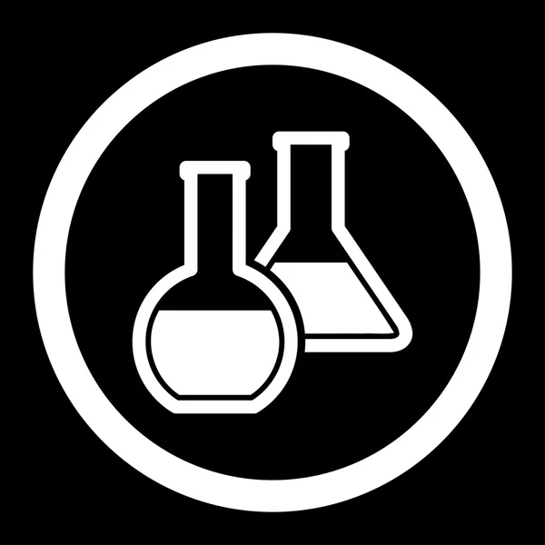 Frascos de vidro Ícone de vetor arredondado —  Vetores de Stock