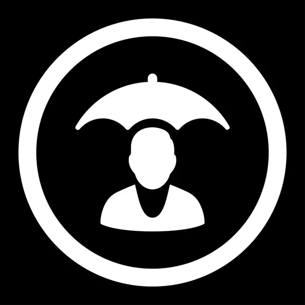 Patientsäkerhet rundade vektor Icon — Stock vektor