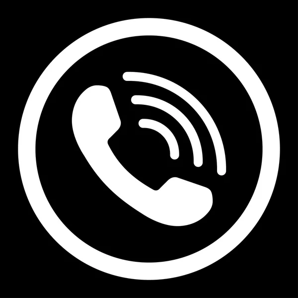 Telefon wektor zaokrąglona ikona — Wektor stockowy