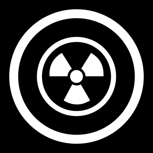 Radiation Danger Rounded Vector Icon — Stock Vector