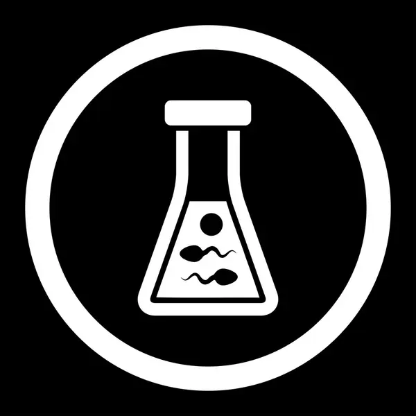 Spermienflüssigkeit abgerundetes Vektorsymbol — Stockvektor